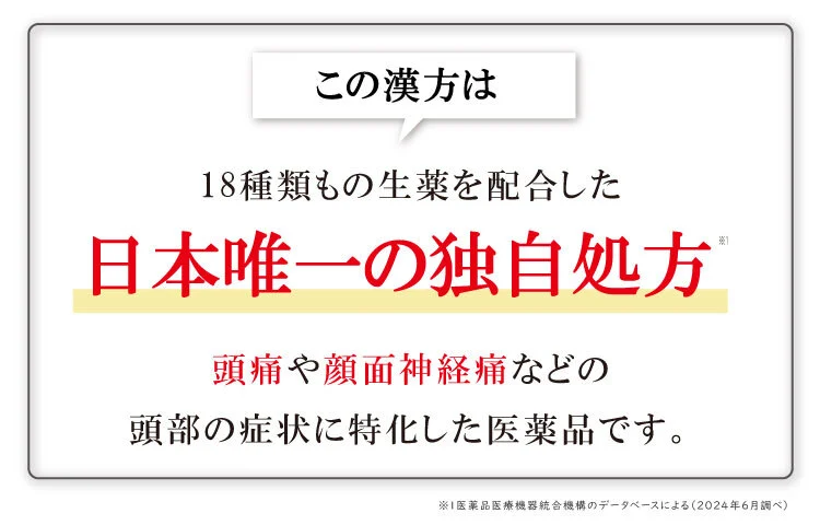 日本唯一の独自処方